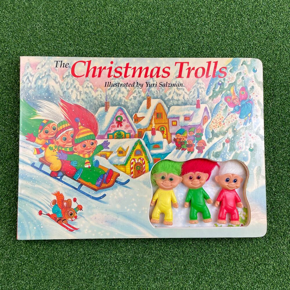 1992 The Christmas Trolls With Small Trolls Illustrated By Yuri Salzman Fun Book